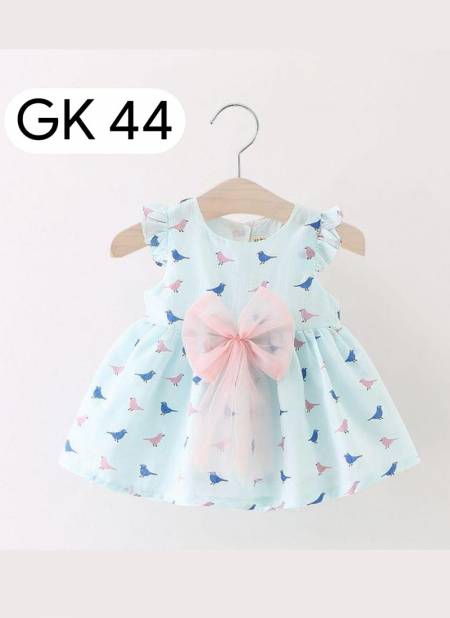 Sky Blue GURUKRUPA Fancy Stylish Party Wear Girls Kids Colllection GK-44